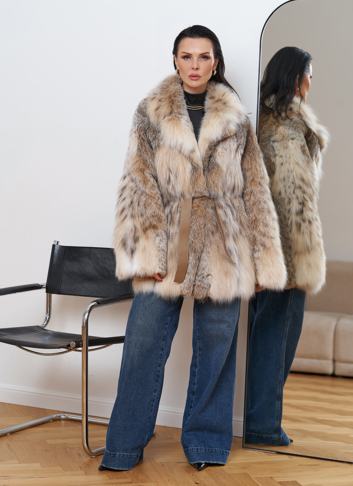 Шуба из рыси