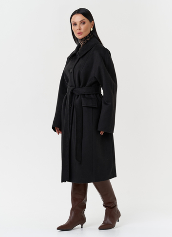 Женское пальто с поясом