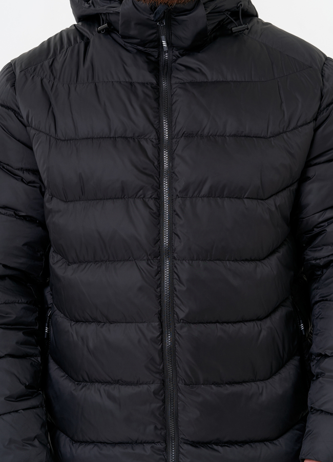 Мужской пуховик черного цвета модель № 31464 универмаг малина