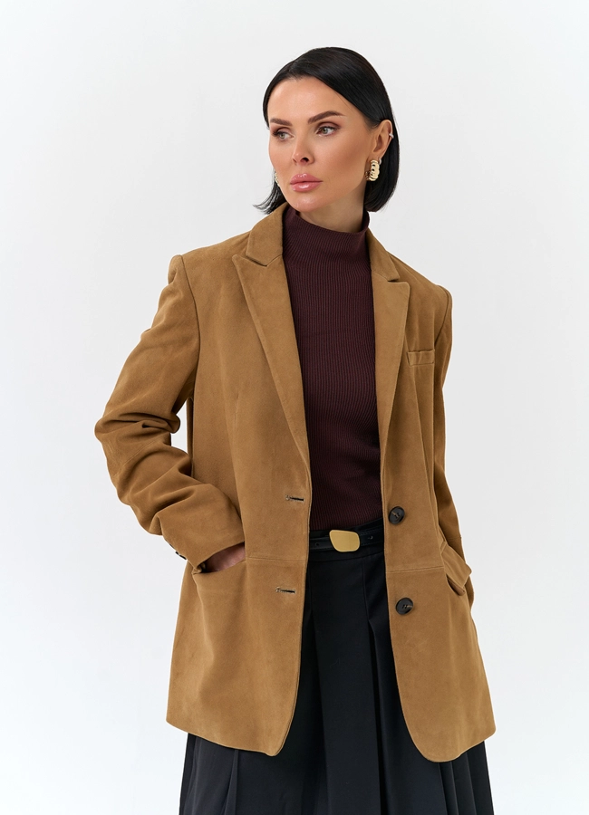 Жакет из натуральной замши модель № 30371 универмаг малина фото