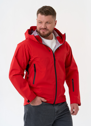 Мужская ветровка красного цвета