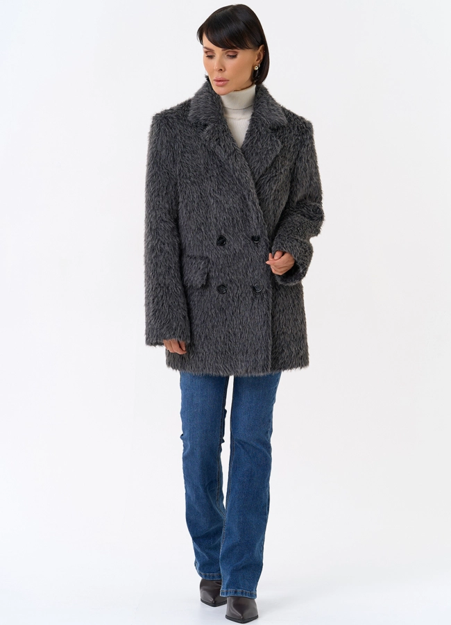 Женское утепленное пальто с английским воротником модель № 31880 универмаг малина