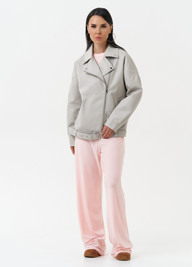 Женская куртка косуха из эко кожи модель № 30297 универмаг малина