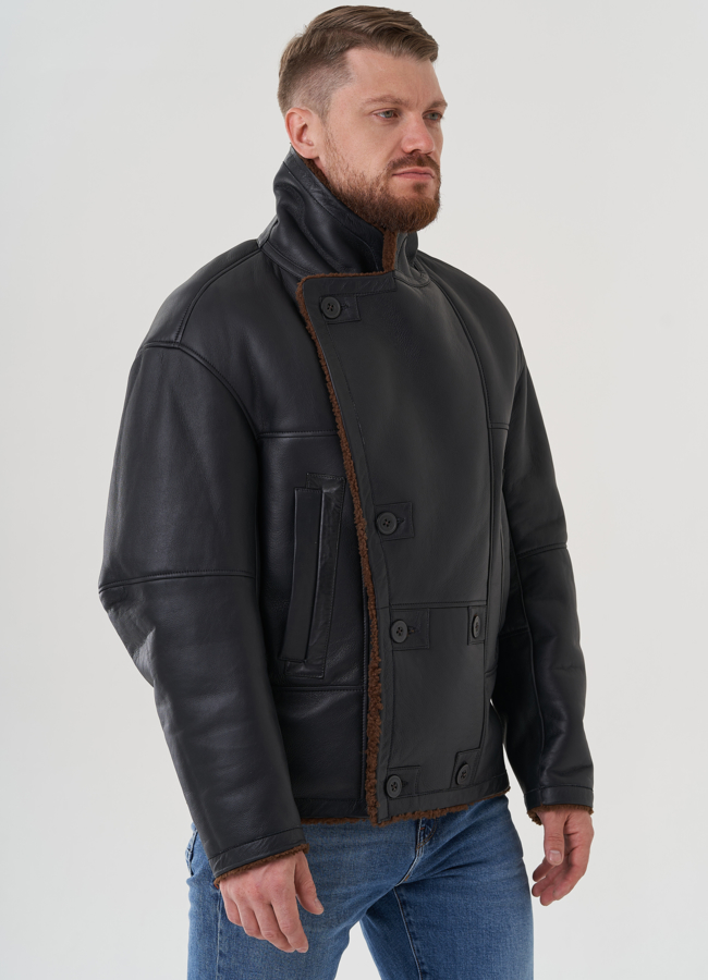 Мужская дубленка  модель № 82154 в кредит