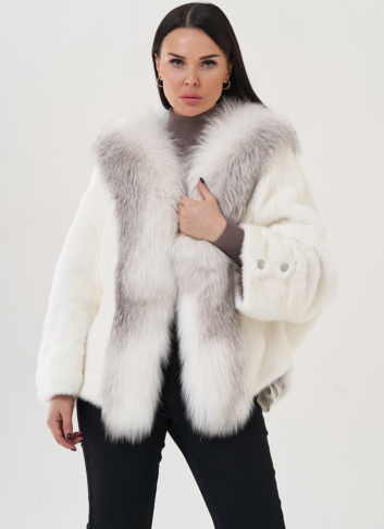 Короткая шуба из норки