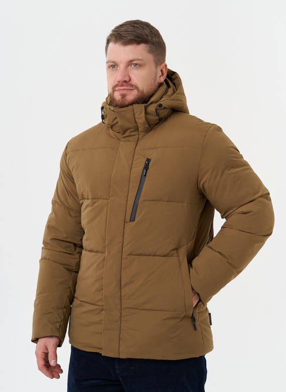 Мужской пуховик с капюшоном