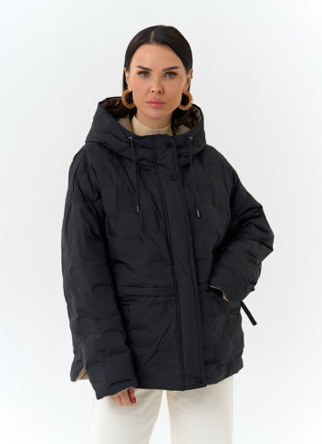 Женская двухсторонняя куртка с капюшоном