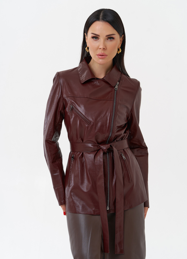 Куртка женская бордового цвета модель № 80219 универмаг малина