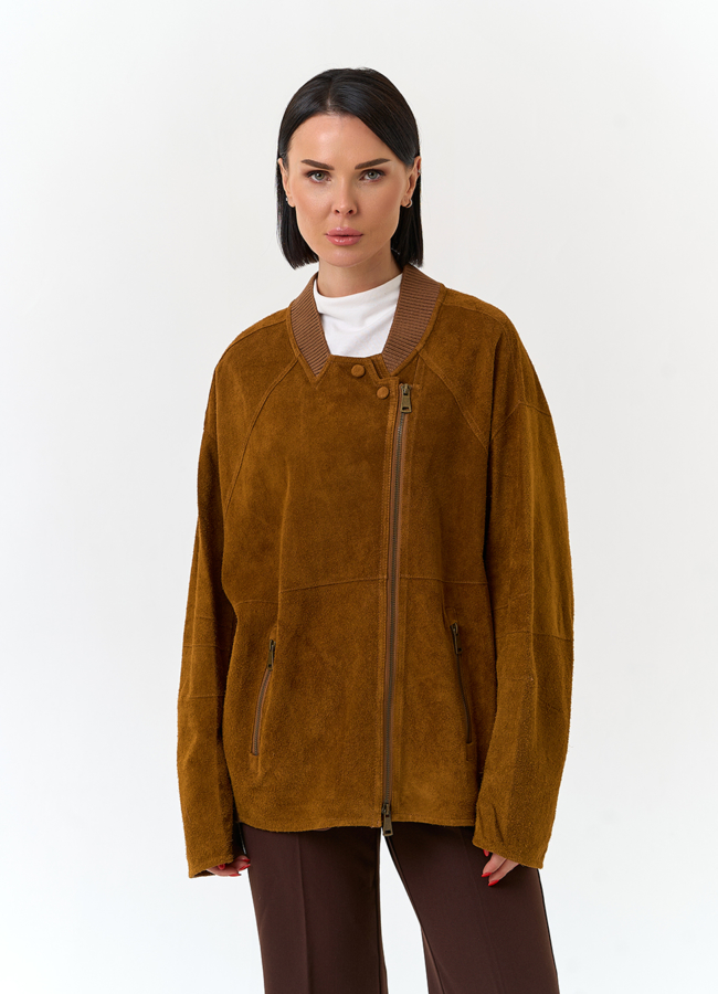 Женская куртка из натуральной замши модель № 33102 универмаг малина