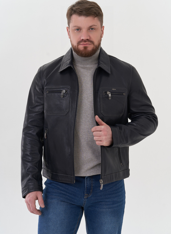 Мужская кожаная куртка "рубашка"