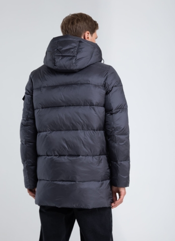 Пуховик мужской с капюшоном 
