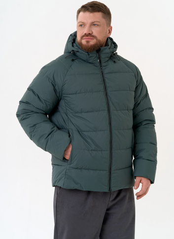 Мужской пуховик с капюшоном 