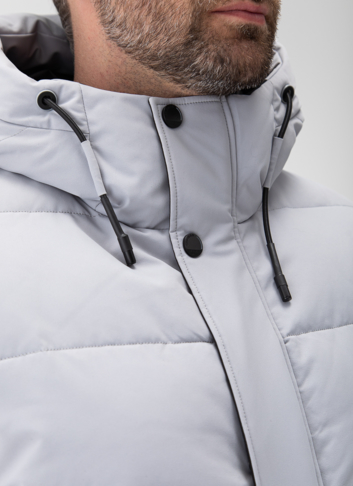 Мужской пуховик с капюшоном 