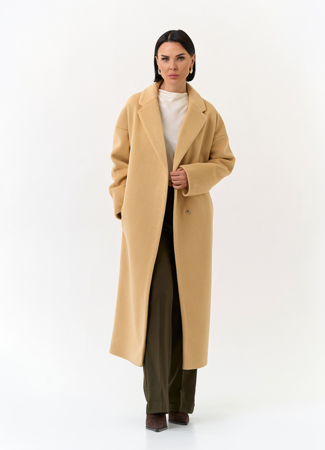 Женское пальто с английским воротником модель № 32810 универмаг малина