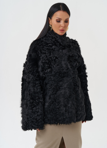 Женская двухсторонняя натуральная дубленка