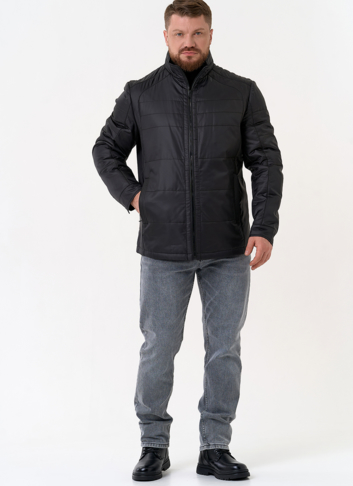 Мужская куртка с воротником стойкой