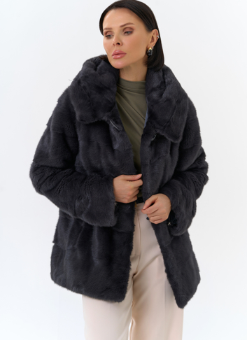Куртка из меха норки с капюшоном Куртка из меха норки с капюшоном